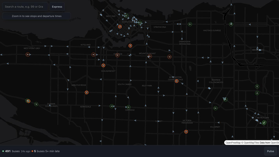 Vancouver Bus Map